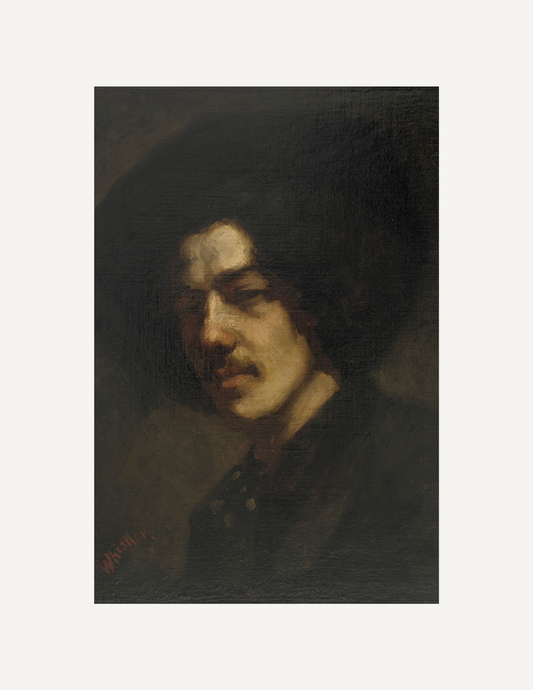 Portrait of Whistler with a Hat Print