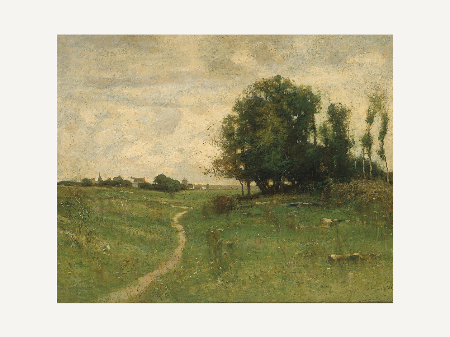 The Path to the Village Print