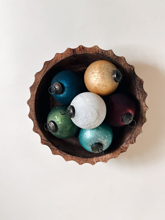 Olive Frosted Glass Ornament