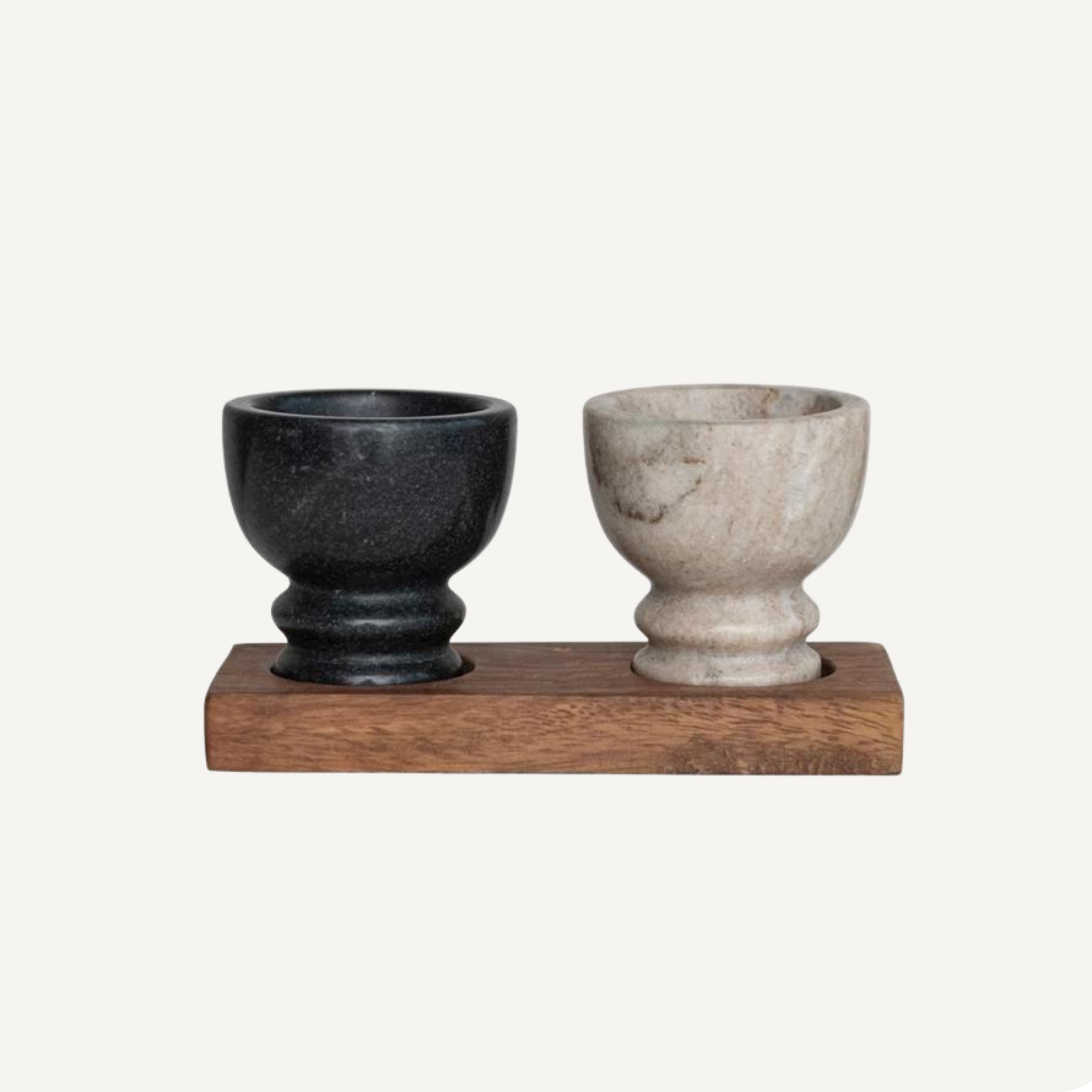 Wood Tray With Marble Bowls Set – Albany Green Design