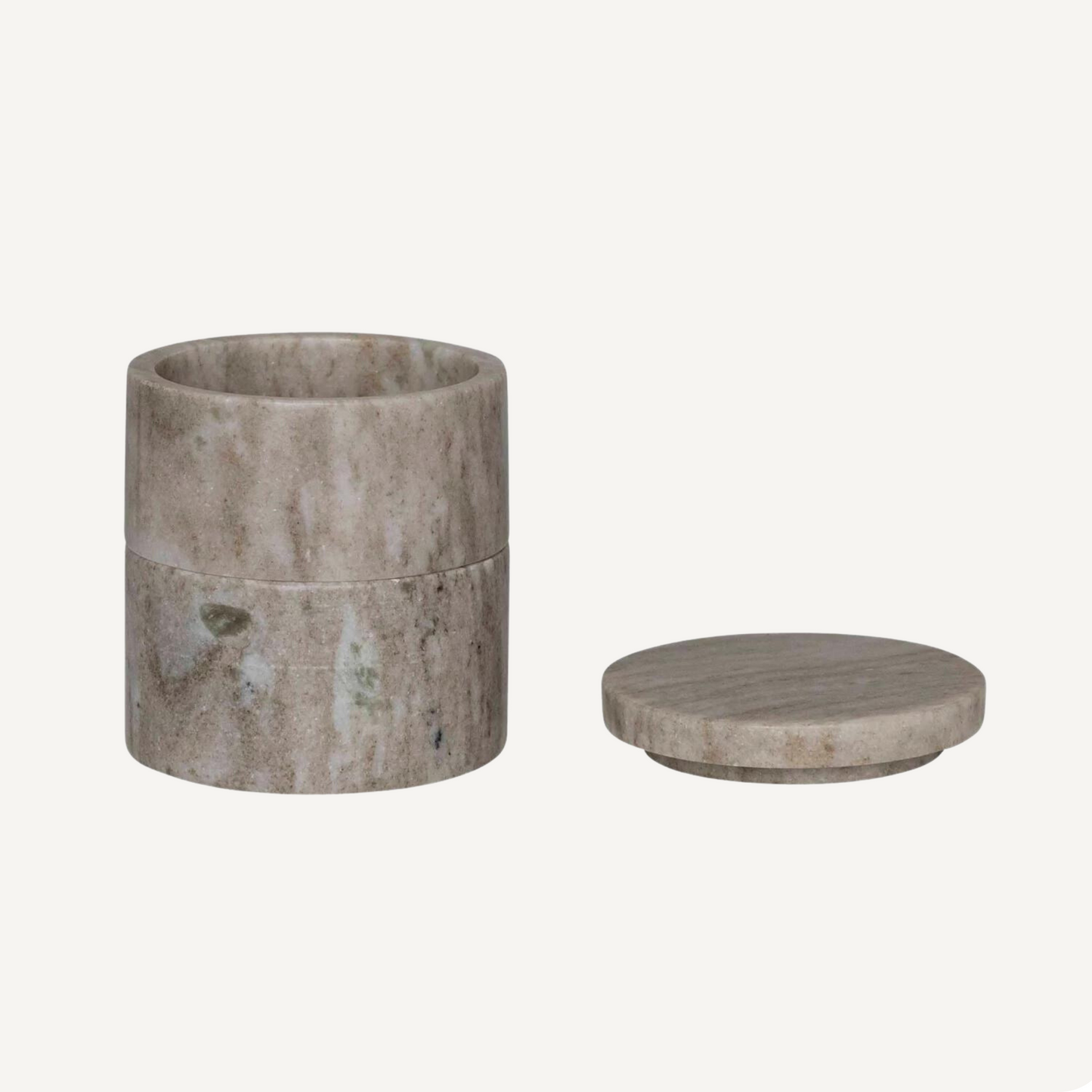 Marble Stackable Pinch Pots with Lid