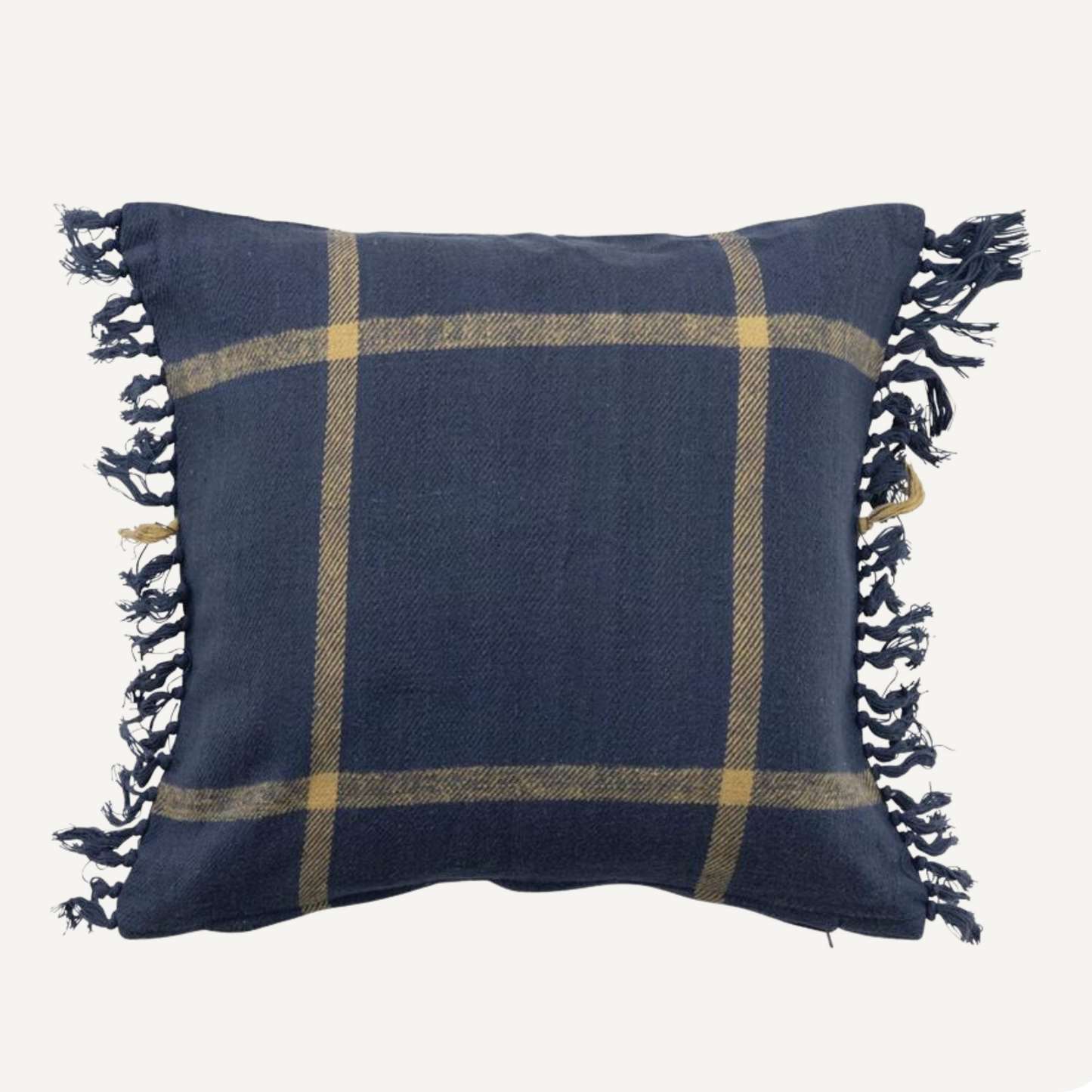 Slub Flannel Plaid 18" Pillow