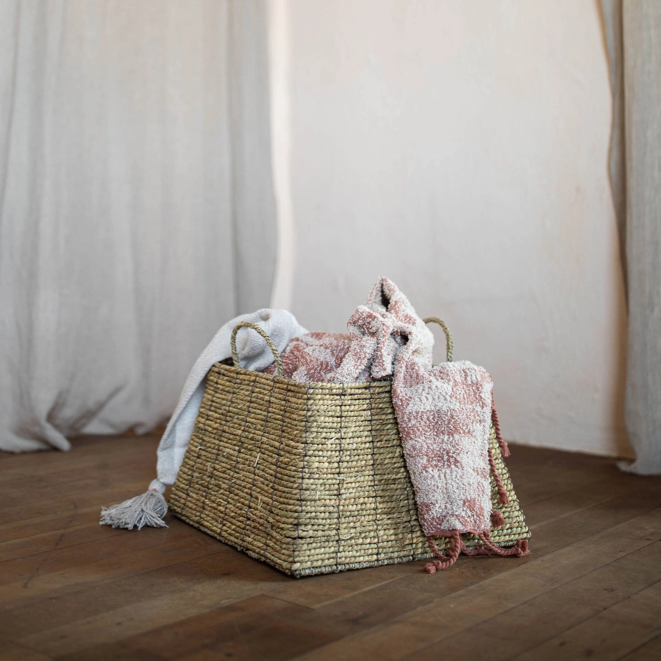 Large Woven Floor Basket