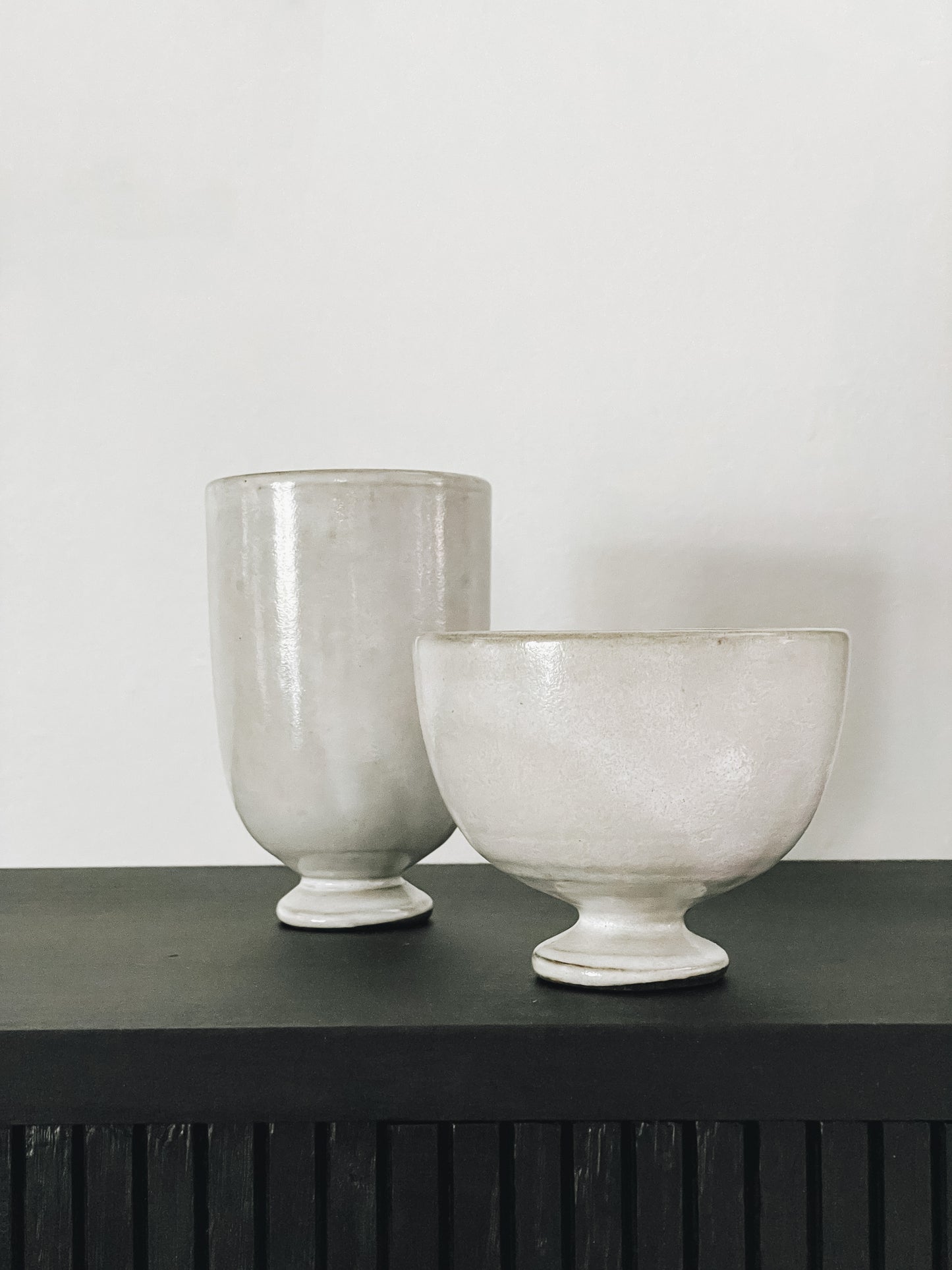 Small Ceramic Footed Vase
