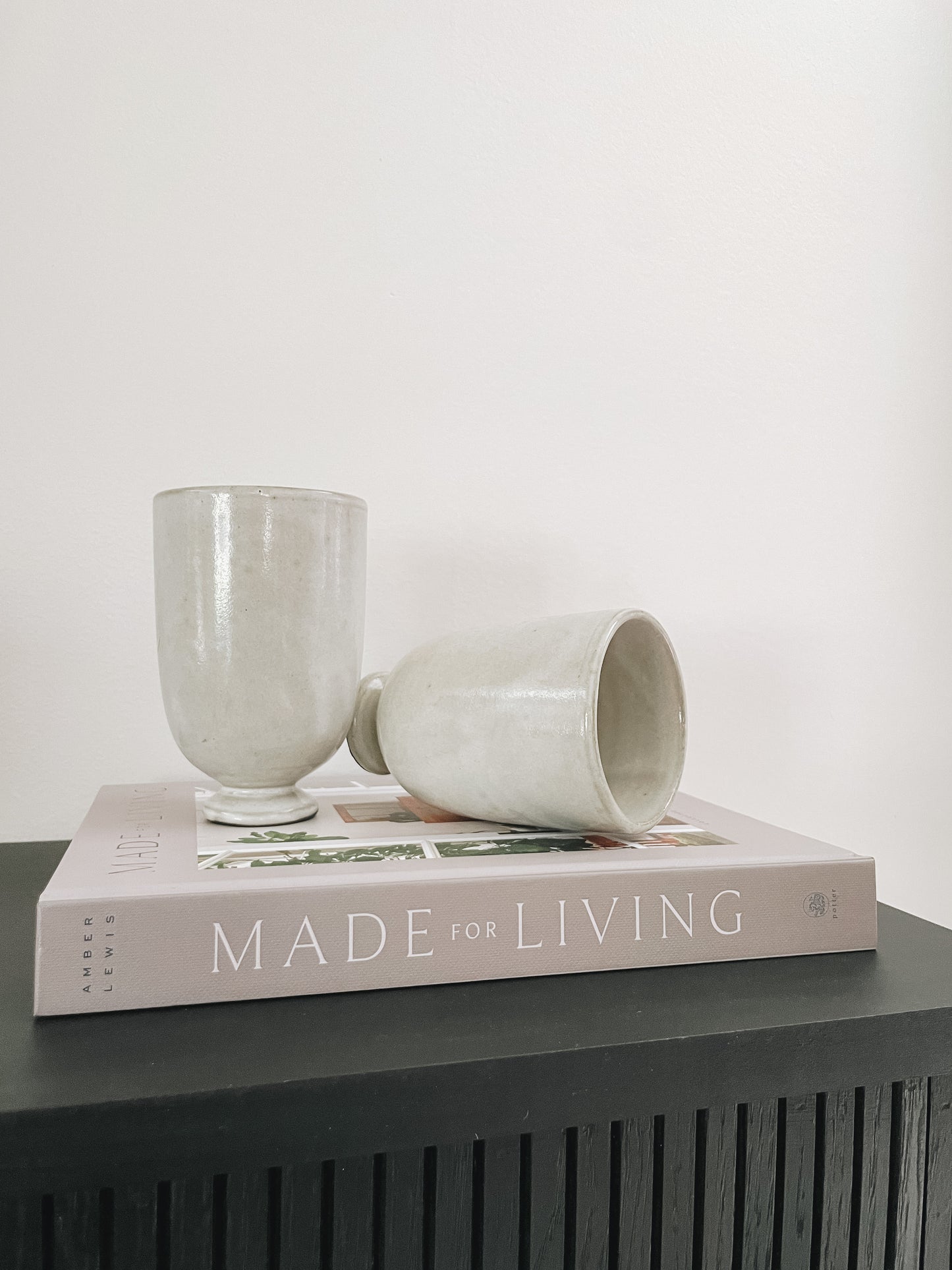 Small Ceramic Footed Vase