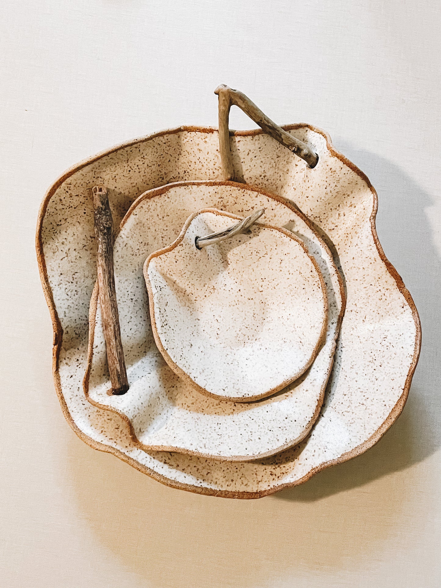 Handmade Ruffle Bowls