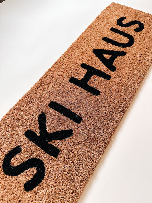 Printed Ski Haus Boot Doormat
