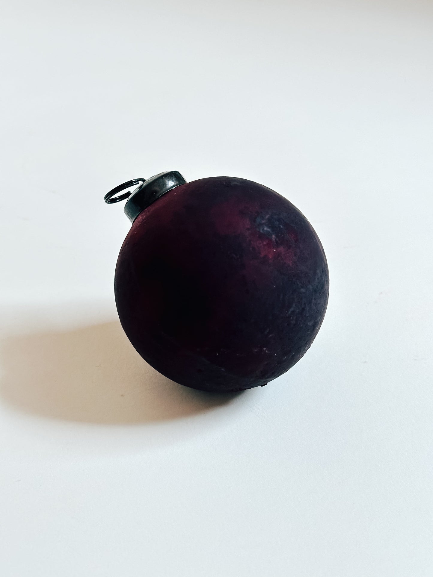 Merlot Frosted Glass Ornament