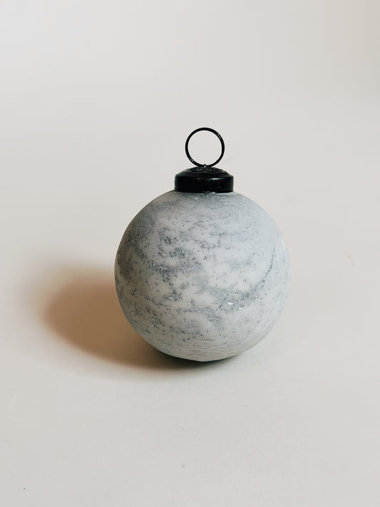 Marbled Frosted Glass Ornament