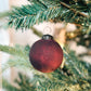Merlot Frosted Glass Ornament