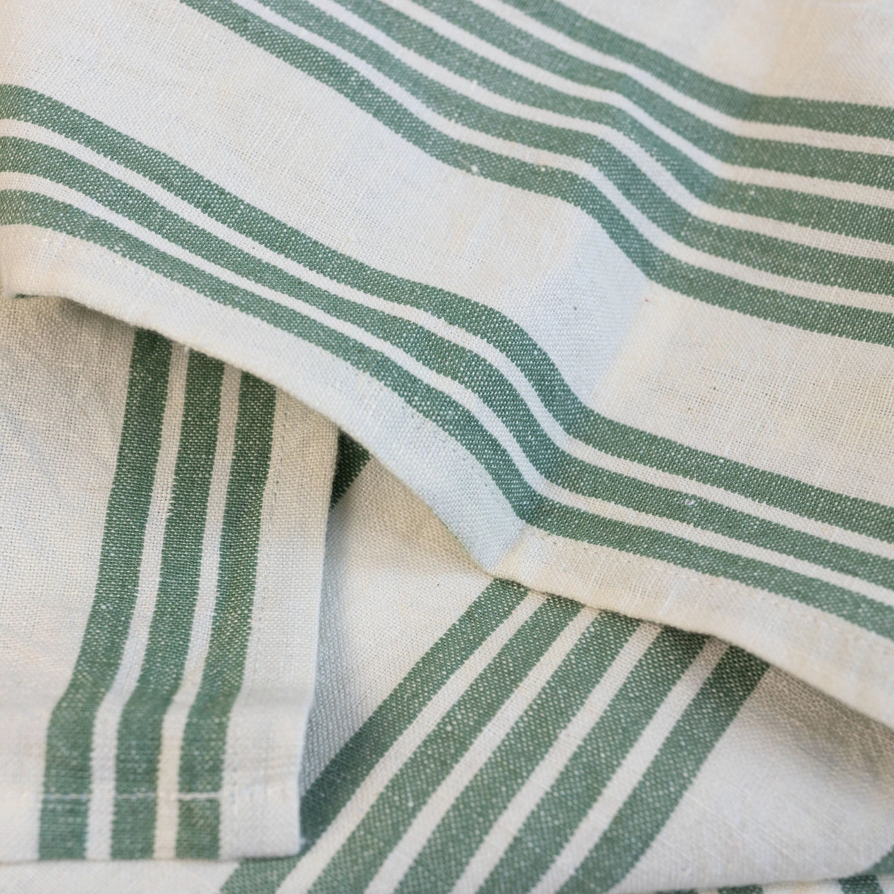 Scottie Linen Towel Green