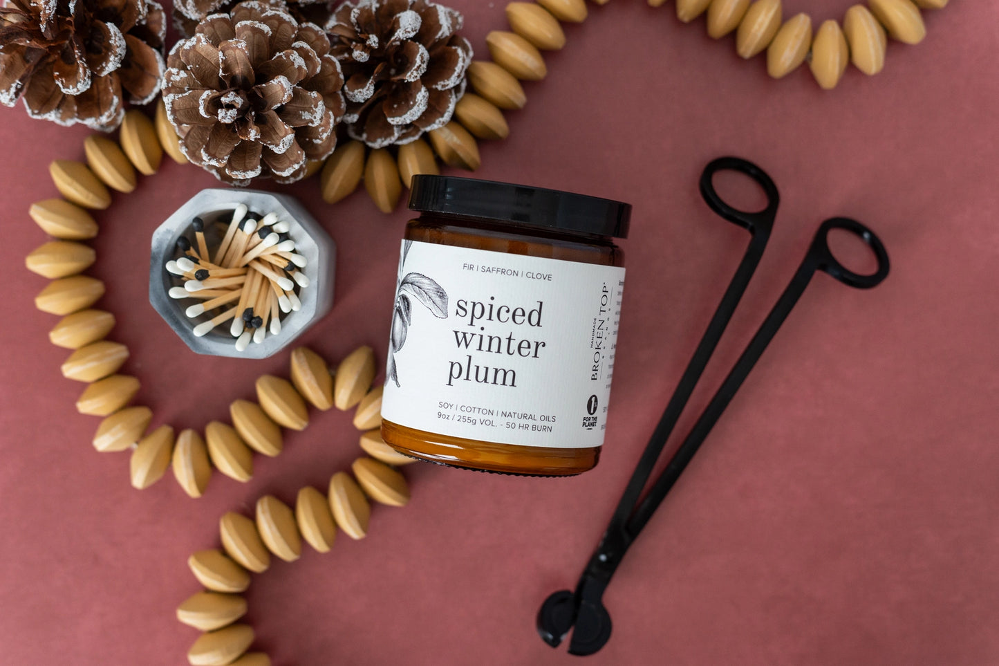 Spiced Winter Plum Natural Soy Candle