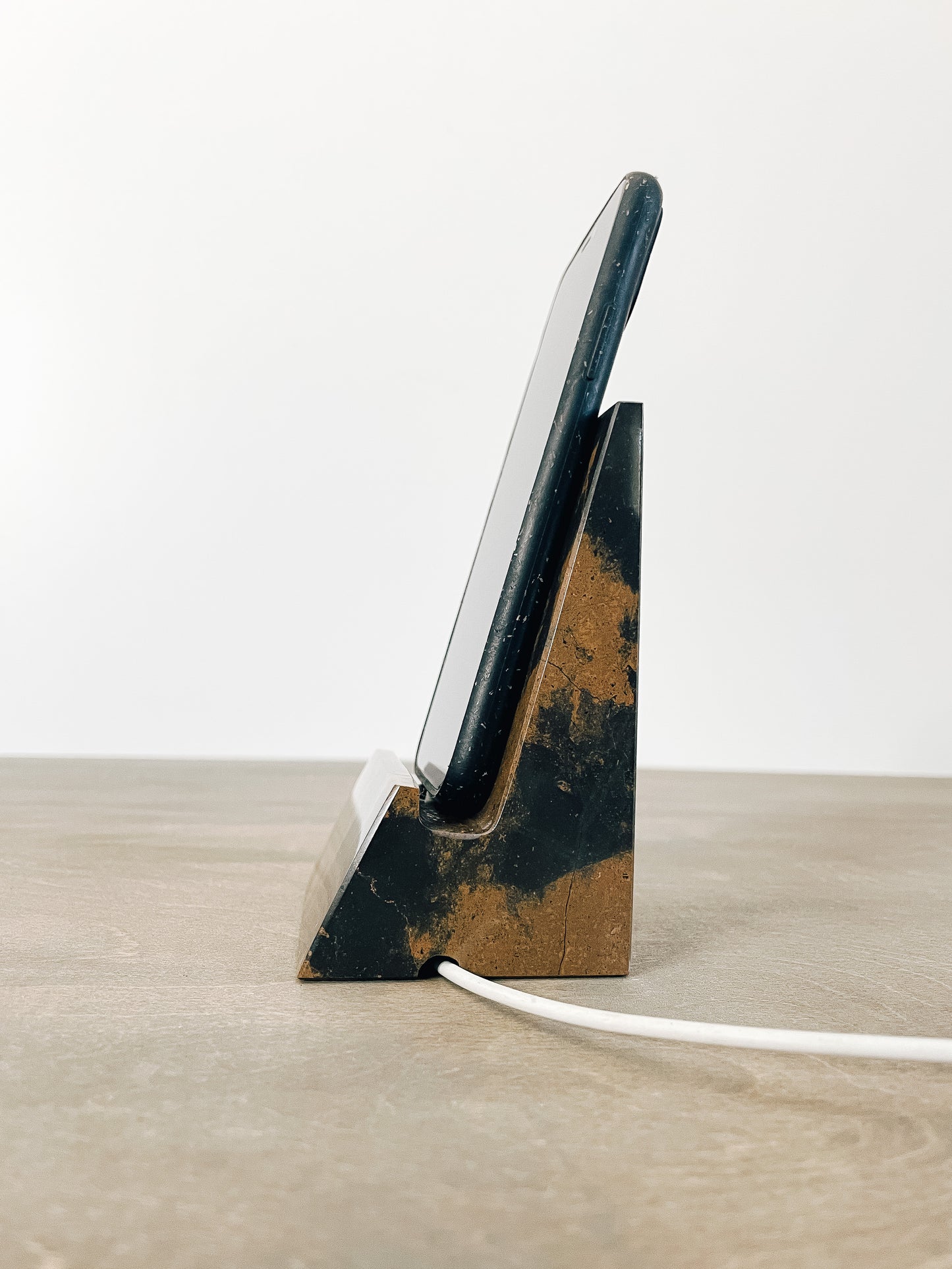 LAST ONE Tiger Eye Marble Phone Stand