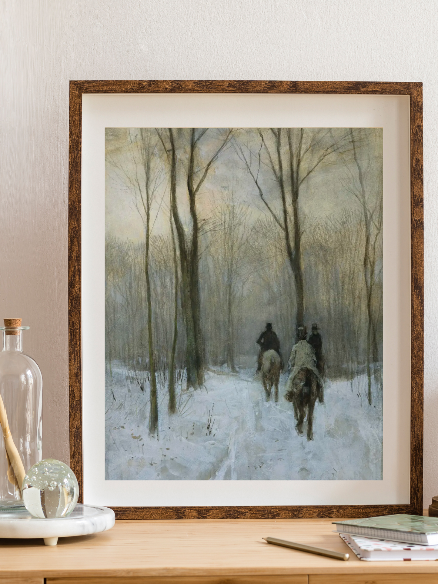 LAST ONE Winter Trail Vintage Art Print