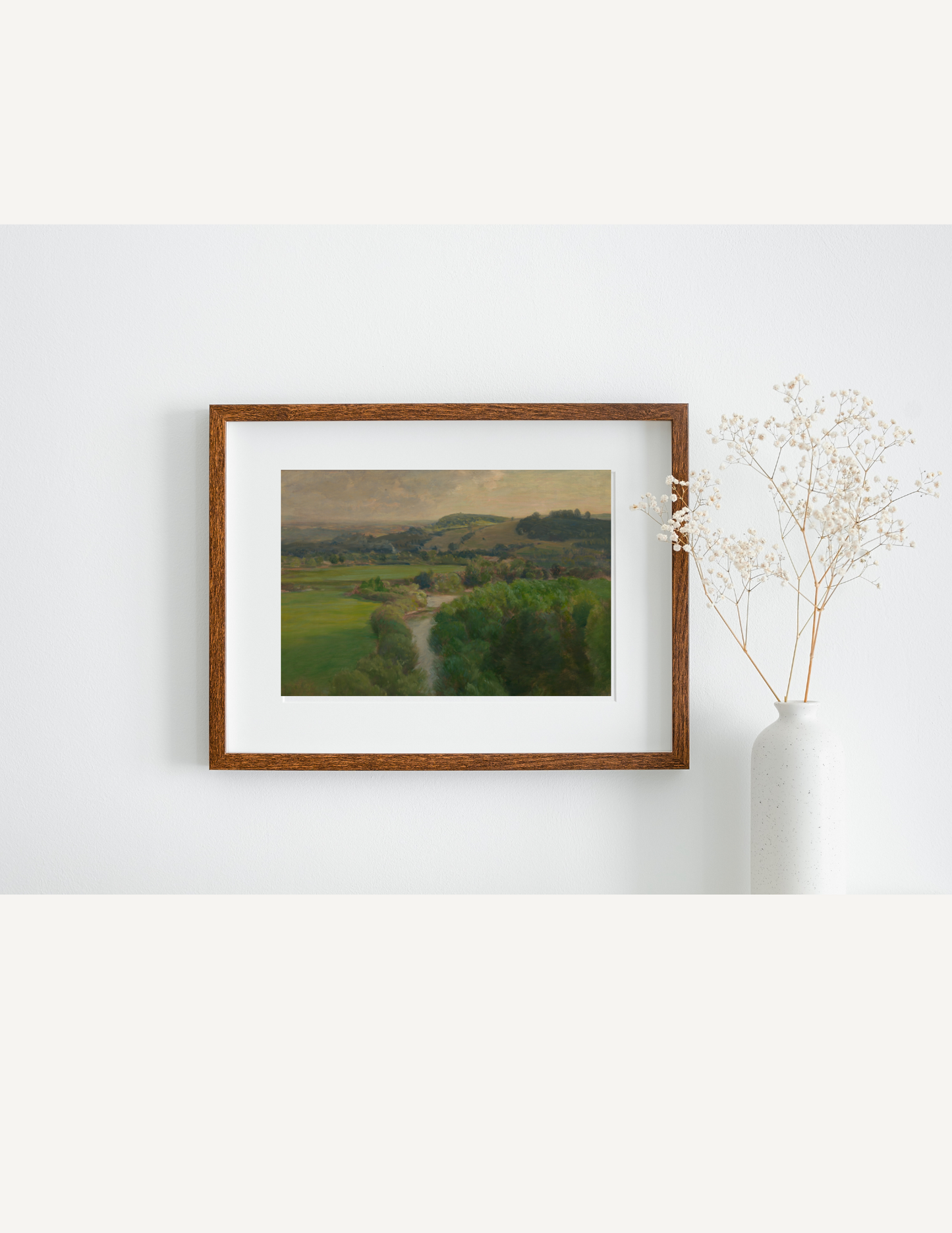 Green Cornish Landscape Print