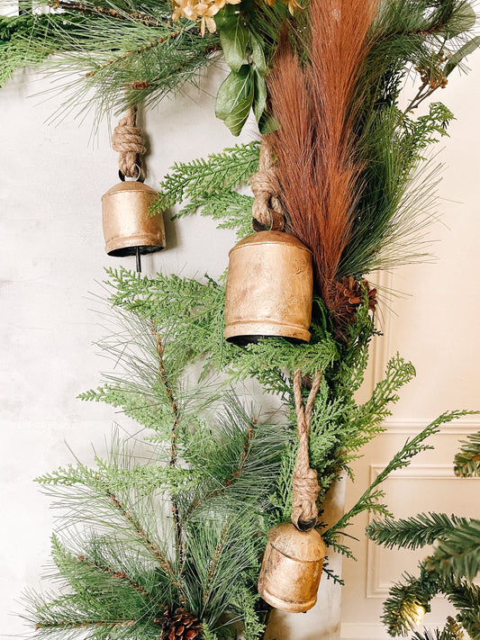 Vintage Brass Hanging Bells
