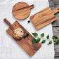 Hand Carved Wooden Round Serving Board